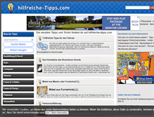 Tablet Screenshot of hilfreiche-tipps.com